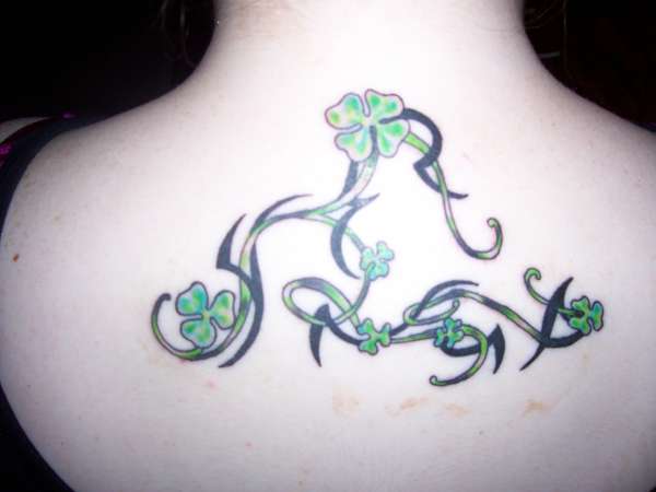 Clovers and Tribal tattoo