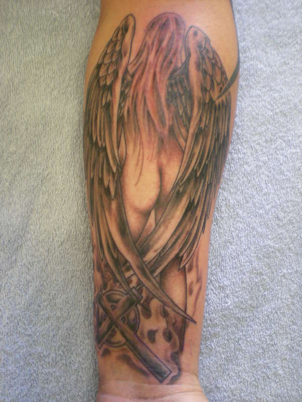 angel tattoo