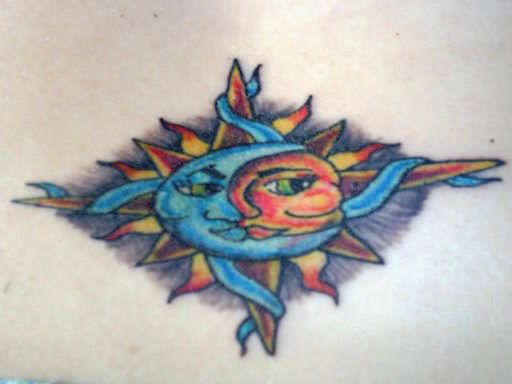 sun&moon tattoo