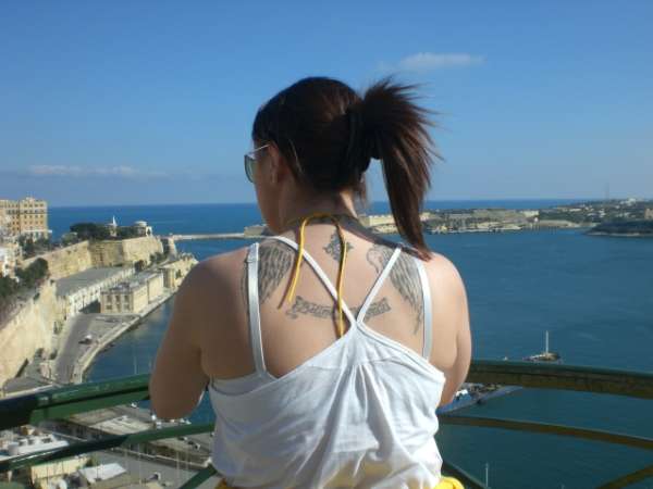 top half of back tattoo