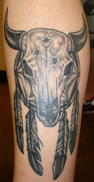 Bullskull by Inkst3r tattoo