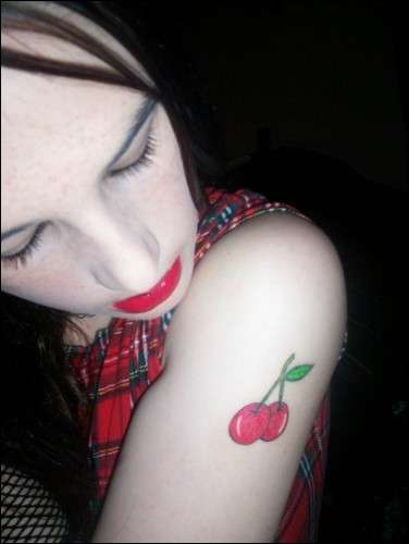 Cherries tattoo