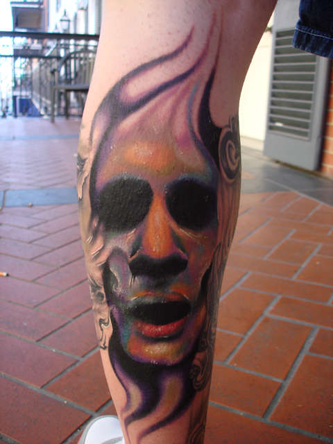My leg Tattoo by Kyle Cotterman tattoo