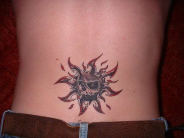 tribal sun tattoo