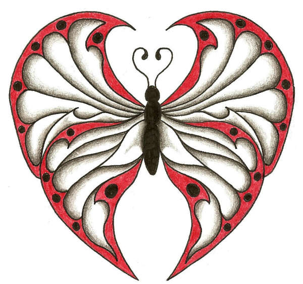 Butterfly Heart tattoo