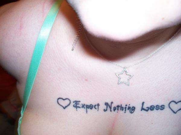 Words I live by tattoo