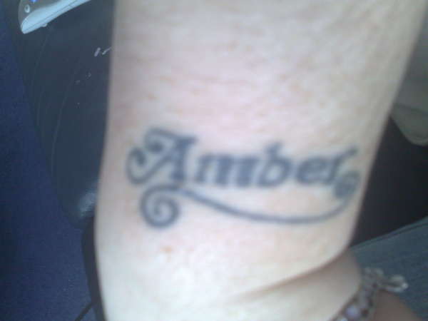 amber wrist tattoo