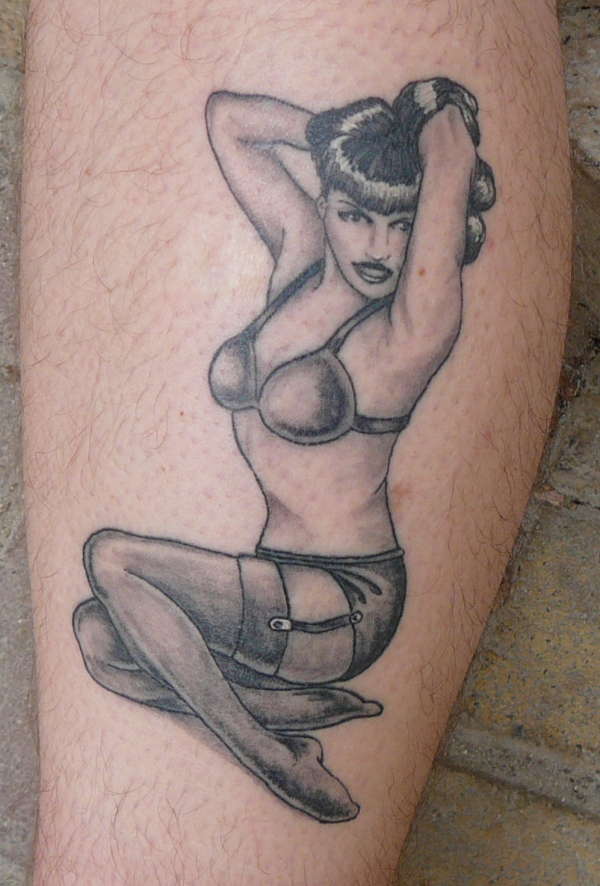 Bettie Page pinup tattoo
