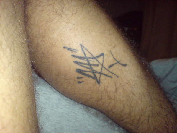 Ian Watkins' of lostprophets autograph tattoo