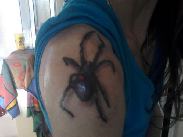 Spider--Black Widow tattoo