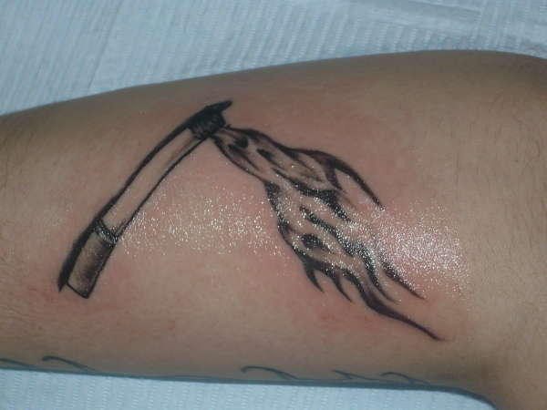 Cigarette With Life In The Smoke tattoo