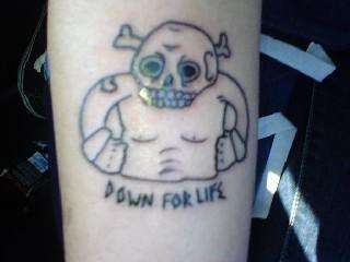 Down 4 life tattoo
