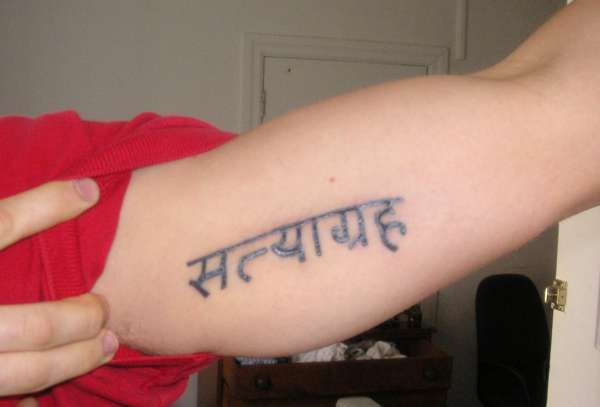 Satyagraha tattoo