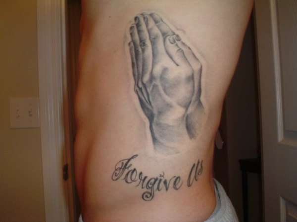praying hands tattoo