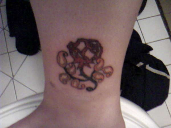 unique rose tattoo