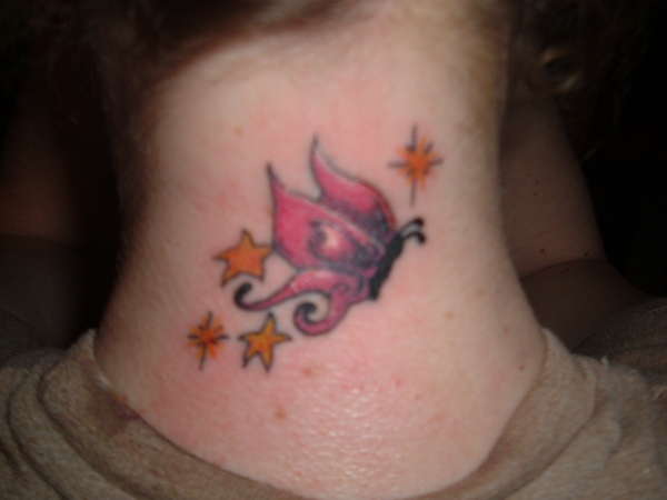 Alissa's butterfly tattoo