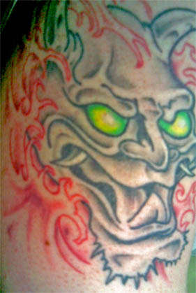 Oni Mask tattoo