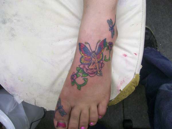 fairy with dragonflies.... tattoo