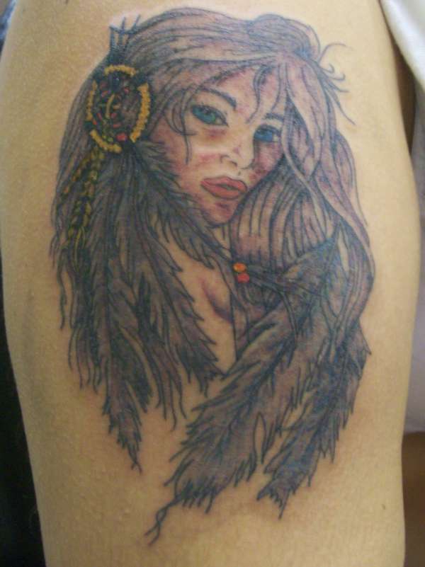 indian woman tattoo