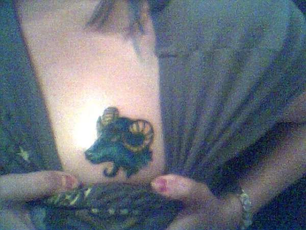 ram touched up tattoo