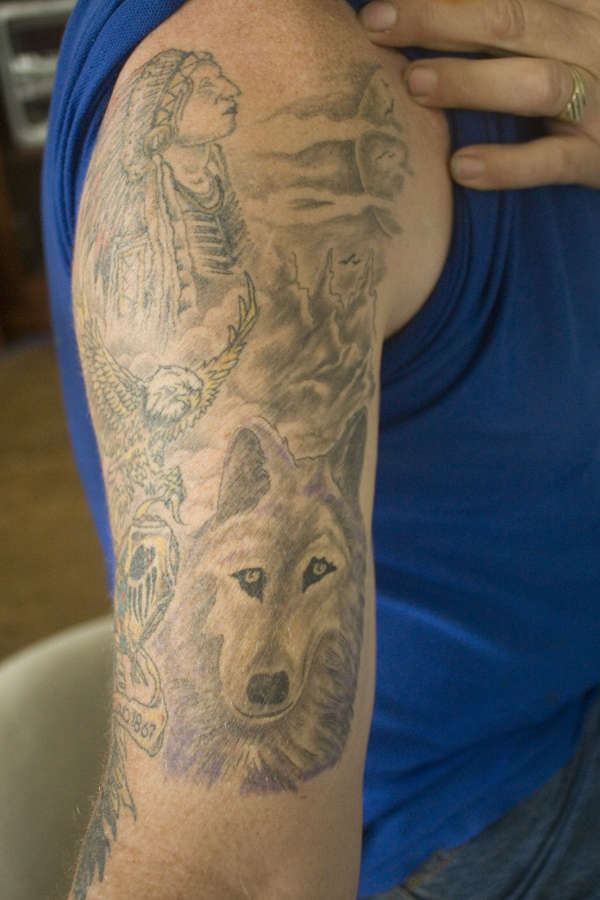 wolf clearer image tattoo