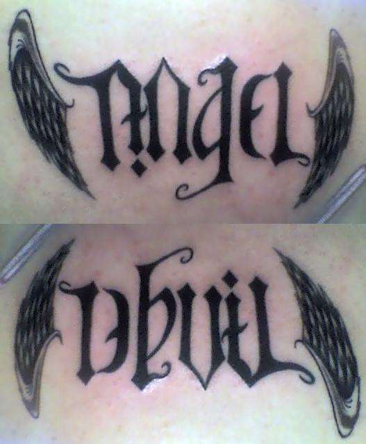 Angel/Devil Tattoo
