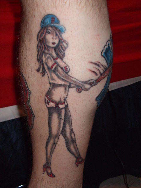 Red Sox Girl tattoo