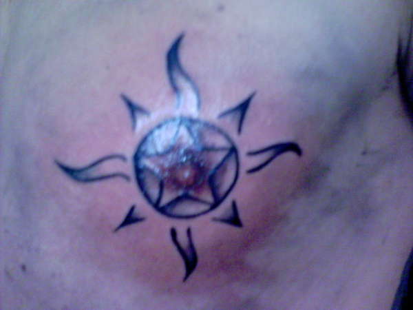 left chest tattoo