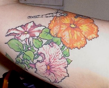 Petunias tattoo