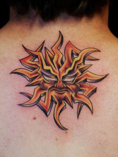 Sun tattoo