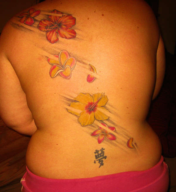 Topical Flowers tattoo