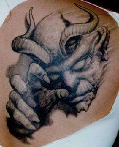 demon tattoo