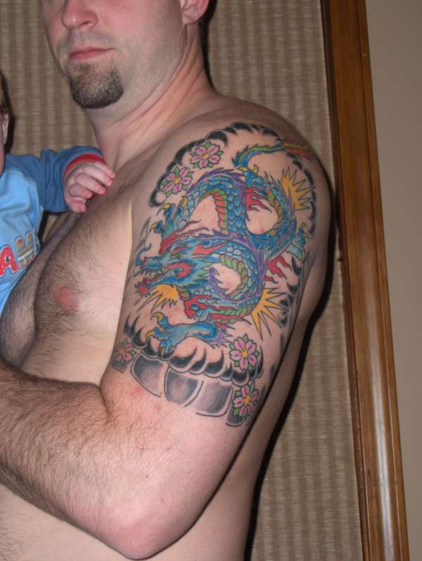 finished dragon tattoo