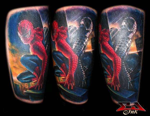 spiderman 2 tattoo