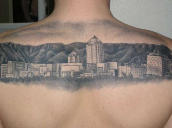 Albuquerque Skyline tattoo