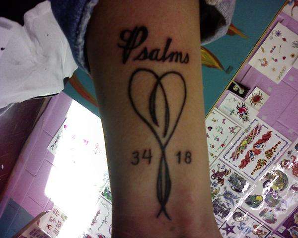 Psalms 34:18 tattoo