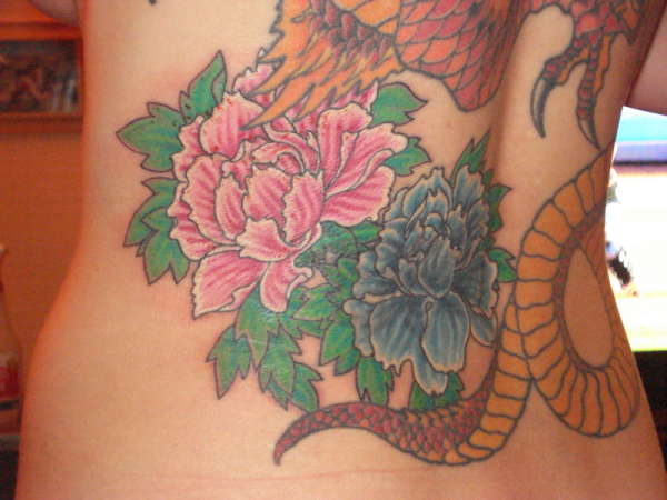 peonies tattoo