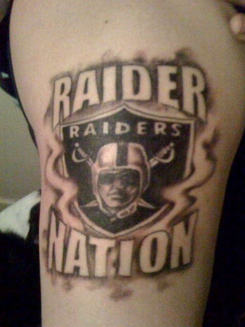 RAIDER NATION tattoo