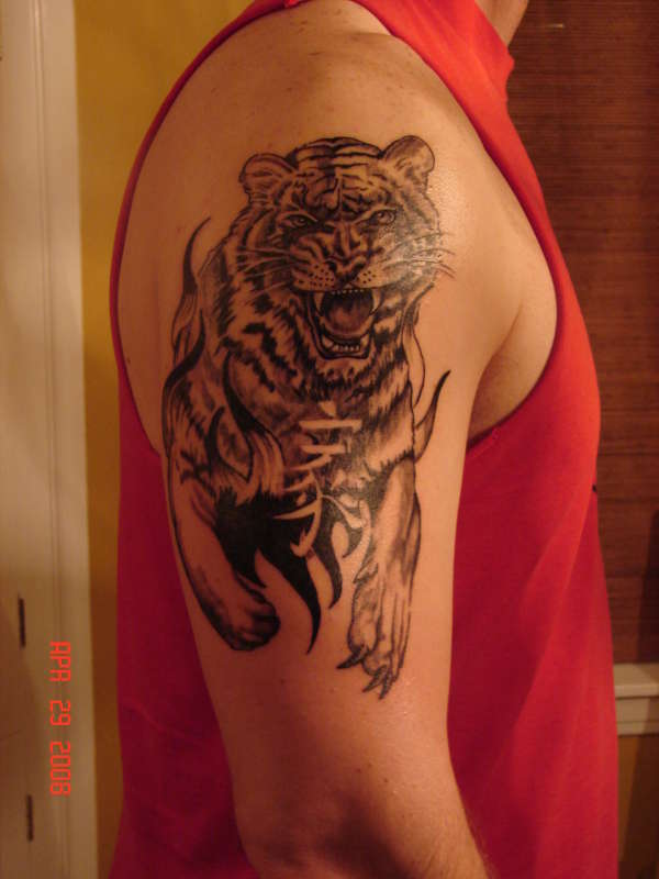 Tiger w/ kanji.....my latest tattoo