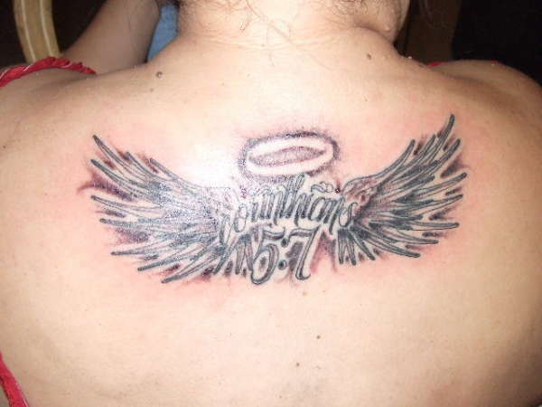 angel wings tattoo