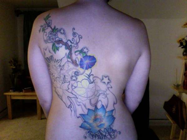 full back view tattoo