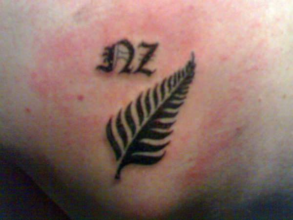 silver fern NZ tattoo
