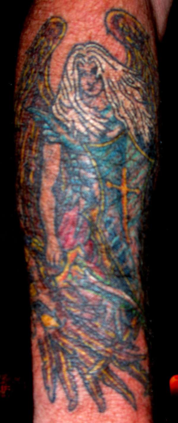 Archangel Michael - Colored tattoo