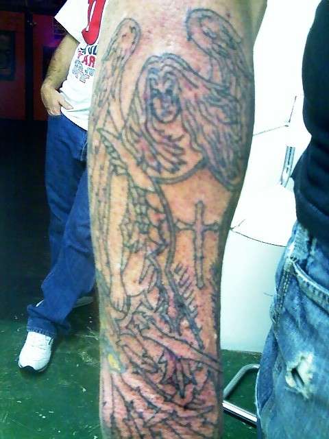 Archangel Michael - Outline tattoo