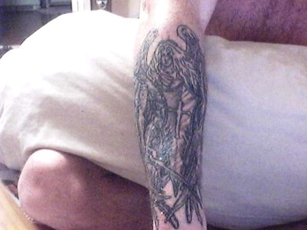 Archangel Michael - Shaded tattoo