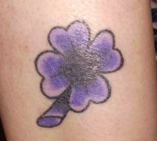 My purple ink (shamrock) tattoo
