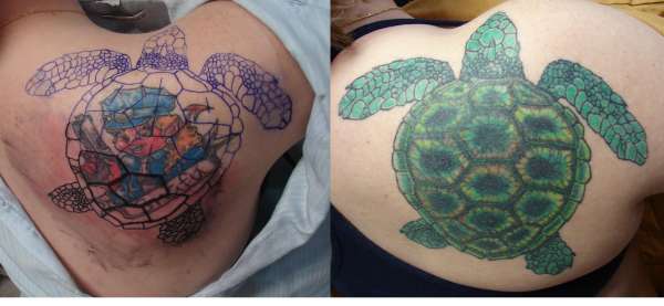 The Turtle Cover Up tattoo