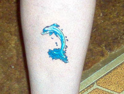 lil dolphin tattoo