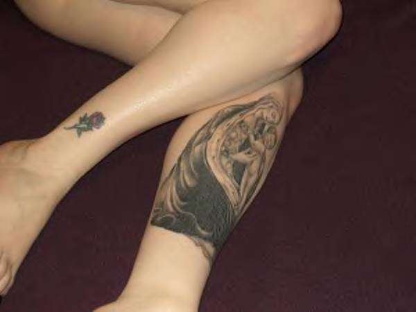 Madonna and child tattoo