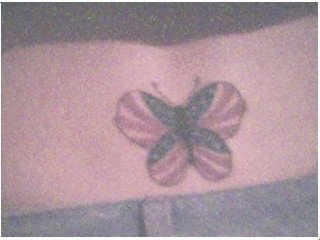 Patriotic Butterfly tattoo